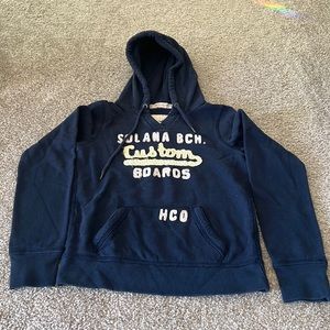 Hollister women’s size medium navy blue pullover hoodie